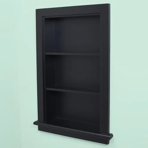 Miniatura 6 de Aiden - Botiquín de repuesto de pared empotrada de 14 x 24 pulgadas, estante de inserción para gabinete de baño, fabricado en América del Norte