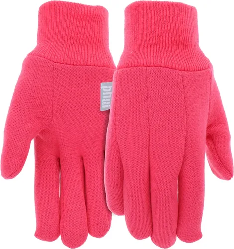 Guantes básicos de punto de jersey de algodón para niños, protección contra el lodo, comodidad extrema, puño elástico de punto, protección para las