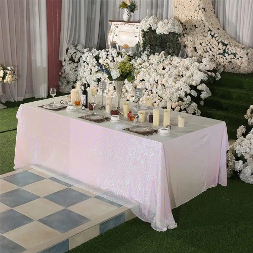 Miniatura 3 de Eternal Beauty Mantel rectangular cuadrado de 50 x 50 pulgadas para tartas, postres, exposiciones, fiestas, eventos de cumpleaños