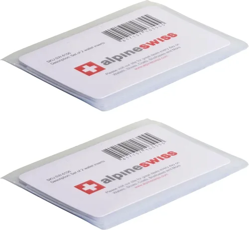 Miniatura 5 de Alpine Swiss Juego de 2 portatarjetas de plástico para 6 páginas, portatarjetas para fotos, Claro, Talla única, Bifold