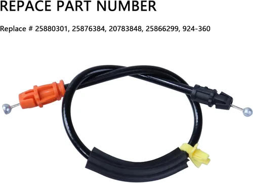 Miniatura 3 de Cable de pestillo de puerta de 16.5 pulgadas compatible con Chevy Silverado Tahoe Yukon Sierra Escalade 2007-2014, puertas delanteras laterales