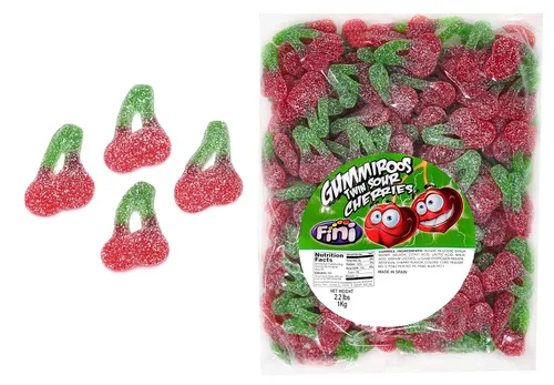 Miniatura 5 de Caramelos de gomitas de cerezas gemelas ácidas, 2.2 libras