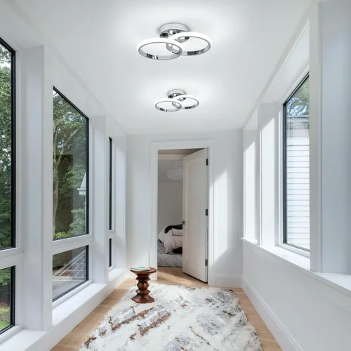 Miniatura 3 de CANEOE Lámparas de Techo LED Redondas Modernas, 6000K Blanco Frío, Lámparas de Techo para Pasillo, Luces de Techo Cerca del Techo para Baño