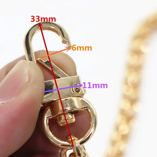 Miniatura 3 de Model Worker Cadena plana de hierro de 8 pulgadas – Cadena plana de hierro DIY Cadena de bolso Cadenas Accesorios Correas de monedero Correa