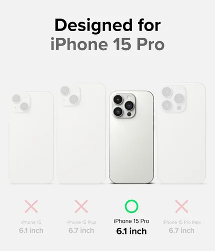 Miniatura 2 de Ringke Fusion-X - Funda para iPhone 15 Pro [compatible con MagSafe] Funda protectora resistente a prueba de golpes, color negro mate magnético
