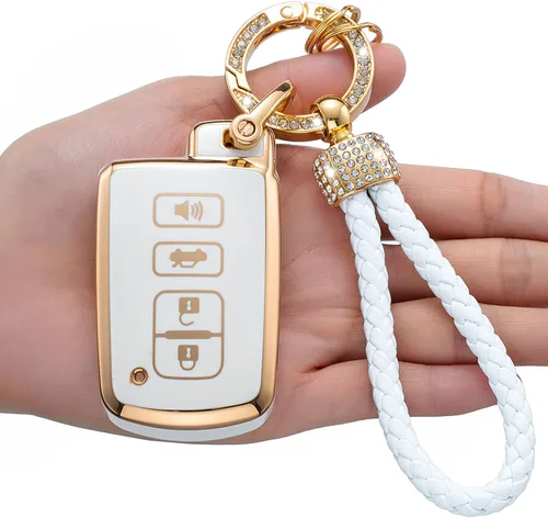 Miniatura 7 de Funda para llavero Toyota, compatible con RAV4 Highlander Avalon C-HR Prius Corolla 2018-2022, funda inteligente de TPU suave de alta calidad
