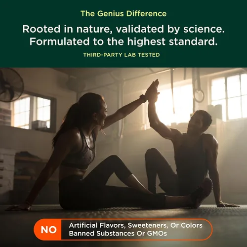 Miniatura 8 de Genius Creatine Powder, suplemento post entrenamiento para hombres y mujeres con monohidrato de Creapure, clorhidrato Hcl MagnaPower y Carnosyn