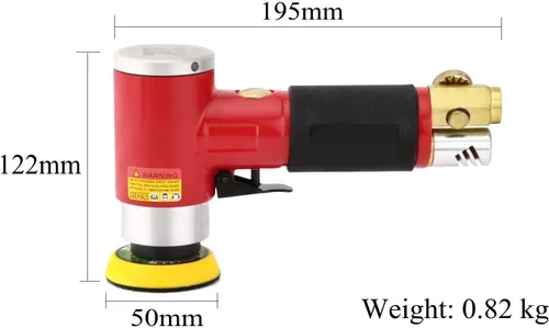 Miniatura 2 de Mini lijadora orbital de 2 3 pulgadas con lijadora Air Dual Action Lijadora Pulidora de aire súper suave y remolino libremente para el trabajo