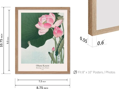 Miniatura 3 de Poster Master Vintage Ohara Koson Poster - Retro Blooming Lotus Flowers Print - Japanese Art - Flower Illustration - Aesthetic Design - Floral