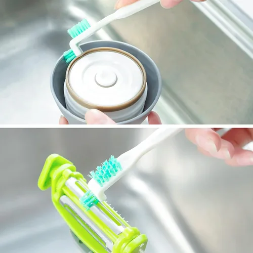 Miniatura 4 de Cepillos de limpieza pequeños para limpieza del hogar Detalle profundo Kit de herramientas de limpieza de hendiduras Cepillo limpiador pequeño