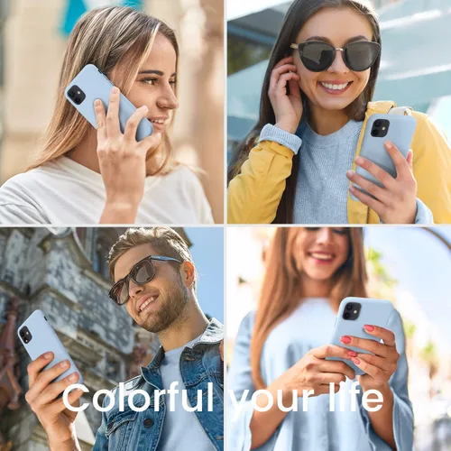 Miniatura 9 de Funda compatible con iPhone 11, silicona [forro de microfibra suave antiarañazos] [delgada a prueba de golpes] Funda mejorada para teléfono 11