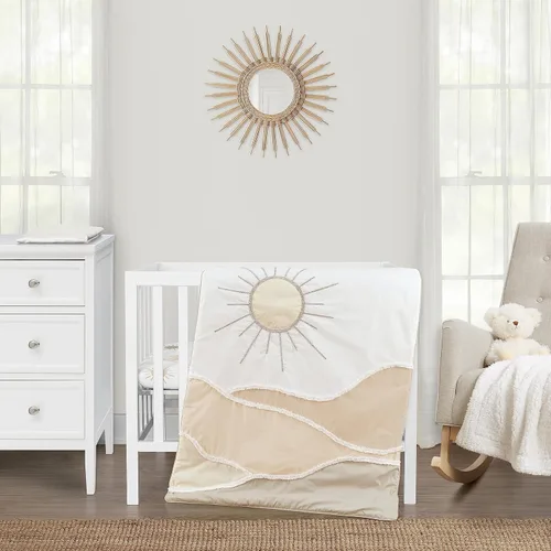 Miniatura 8 de Sweet Jojo Designs Juego de ropa de cama unisex de animales de la selva para bebé, bebé, cuarto de bebé, manta para recién nacido, manta portátil