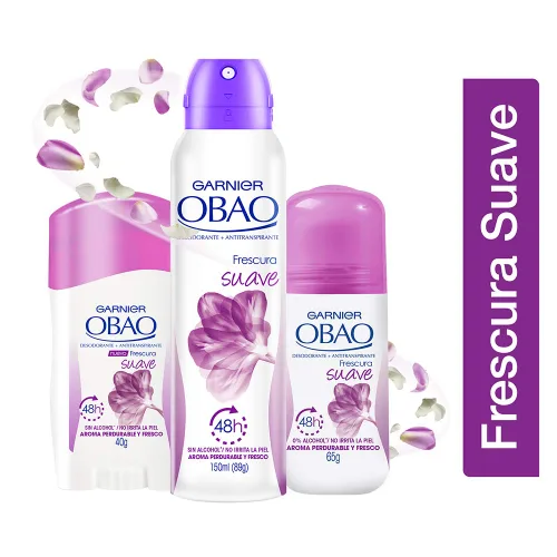 Miniatura 6 de Garnier OBAO - Desodorante y antitranspirante para mujer, 48 horas de frescura suave, 2.26 onzas cada uno por Garnier OBOA by Garnier OBOA