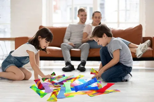 Miniatura 7 de Juguete Fidget (5 colores) para aliviar el estrés, mejorar el enfoque, alivia el estrés y aumenta la concentración para adultos y niños, ha ayudado