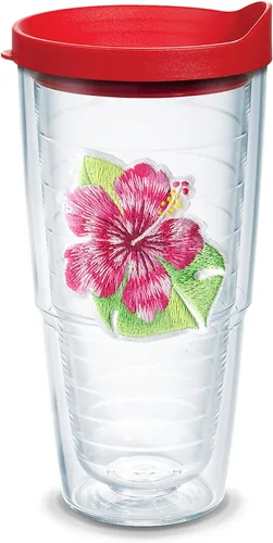 Miniatura 13 de Tervis Vaso aislado de doble pared Tropical Hibiscus Collection hecho en Estados Unidos mantiene las bebidas frías y calientes, 16 onzas, 4