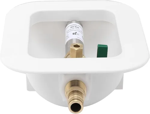 Miniatura 5 de Caja de salida para máquina de hielo con conexión PEX de pararrayos de martillo de agua, con válvula de cierre