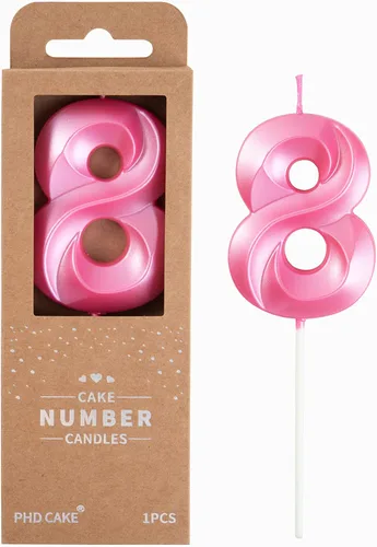 Miniatura 21 de PHD CAKE Velas de cumpleaños de 2 números de 7 cm de oro con diamantes, velas de número dorado, velas de número para pastel, celebración de fiesta