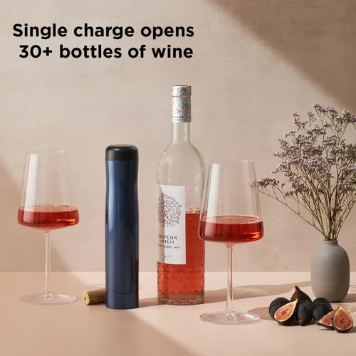Miniatura 5 de Rabbit - Abrebotellas de Vino Eléctrico Automático con Sacacorchos, Recargable Azul marino