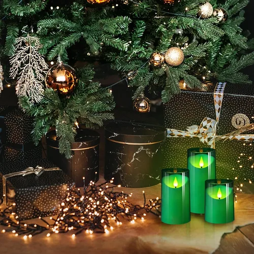 Miniatura 4 de NURADA - Velas sin llama: Velas LED de mecha 3D a pilas, falsas de acrílico con control remoto y temporizador para decoración de mesa de fiesta