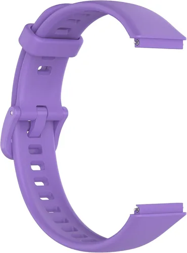 Miniatura 4 de Senter Banda de repuesto de goma suave de liberación rápida para Huawei Band 7 Smart Watch Púrpura