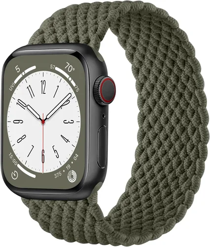Miniatura 24 de Zedoli Correas trenzadas Solo Loop para Apple Watch Band de 1.496 pulgadas, 1.575 pulgadas, 1.614 pulgadas, 1.654 pulgadas, 1.732 pulgadas, 1.772