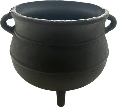 Miniatura 2 de Caldero de hierro fundido pintado negro Tamaño- 7 "D