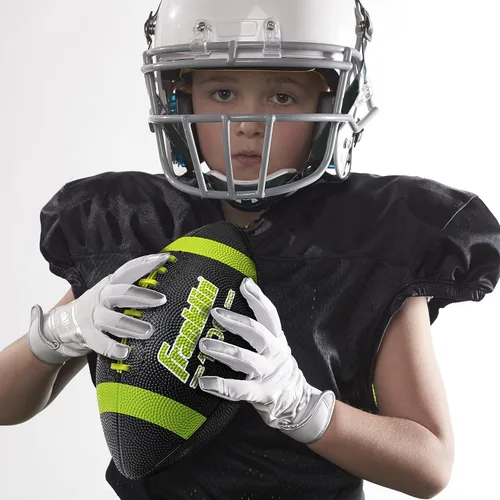 Miniatura 7 de Franklin Sports Balones de fútbol americano de goma para niños Junior Grip-Rite tamaño juvenil - Balones de fútbol americano Peewee Kids duraderos