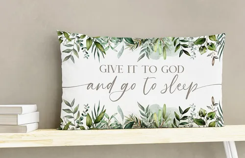 Miniatura 2 de Funda de almohada decorativa con diseño de hojas de eucalipto en acuarela de 12 x 20 pulgadas, para el hogar, sala de estar, dormitorio, sofá