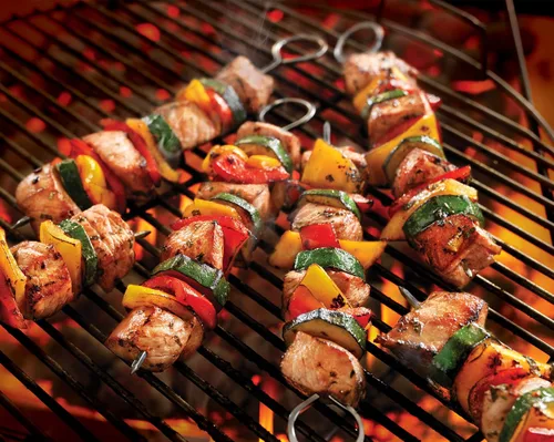 Miniatura 5 de Pinchos de barbacoa de 10 pulgadas, palitos de metal para barbacoa, paquete de 12 pinchos cuadrados de acero inoxidable, kebob, juegos de kabob