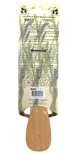 Miniatura 7 de Bass Brushes Cepillo de pelo 100% de cerdas de jabalí clásico para hombre, estilo club, con mango de bambú 100% puro, brillo, condiciones