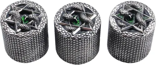 Miniatura 10 de Guyker Perillas de control de potenciómetro de bajo de guitarra con 0.236 in de diámetro. Ollas de eje - 3 piezas de repuesto de perilla de volumen