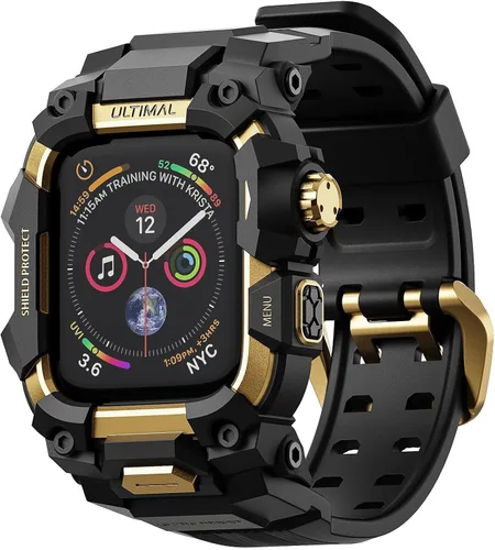 Miniatura 32 de ULTIMAL - Funda resistente con correa para Apple Watch 49mm, compatible con Apple Watch Ultra 3/2/1, cubierta protectora a prueba de golpes de grado