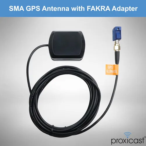 Miniatura 6 de Proxicast FAKRA - Adaptador de serie C a SMA hembra, color azul señal para GPS y navegación, cables coaxiales de antena SMA (ANT-106-C-SMA)