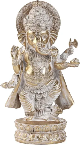 Miniatura 9 de Suoedd Estatuas de Lord Ganesha Elefante hindú Estatua de Dios Estatua de Dios de Ganesh Indio Ganesh Buda, Escultura de resina hecha a mano