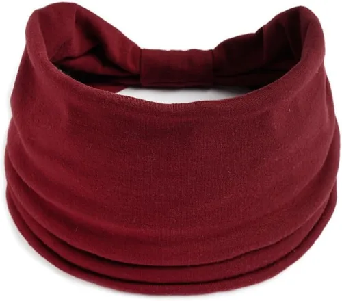 Miniatura 51 de K-Elewon Paquete de 3 diademas elásticas anchas para mujer, bandas para el cabello para yoga, deportes