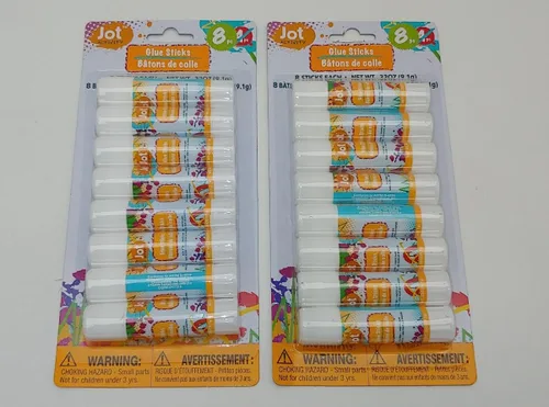 Miniatura 3 de 16 barras de pegamento de 0.32 onzas, tubo de papel y manualidades para la escuela de niños. JL Missouri Parts & Misc.