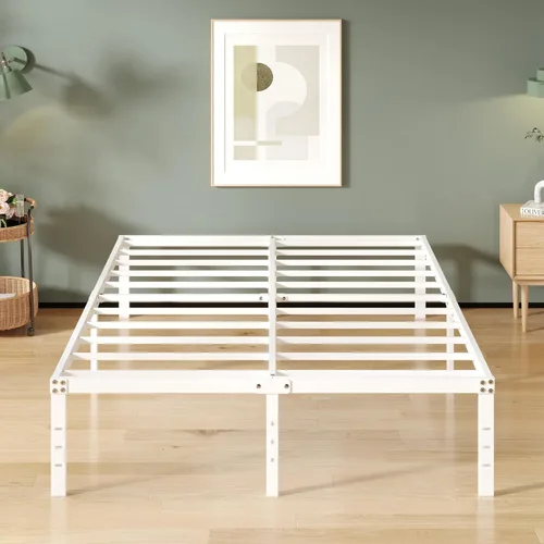 Miniatura 11 de Upcanso Marcos de cama tamaño California King de 18 pulgadas sin necesidad de somier, marco de cama con plataforma tamaño California King con alto