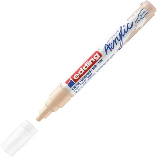 Miniatura 16 de edding 5100 Medium Grey-1 Punta redonda impermeable de 0.079-0.118 in, pintura acrílica para dibujar sobre lienzo, papel de arte y marcadores