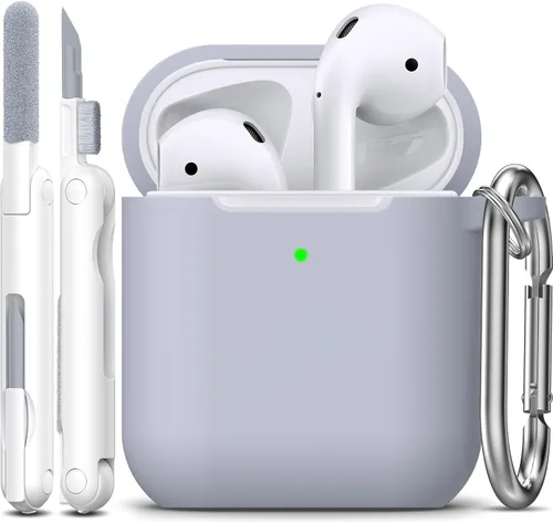 Miniatura 31 de Funda para AirPods con llavero, protección completa, de silicona, accesorios para AirPods, funda para hombres, mujeres y adolescentes, con estuche