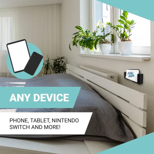 Miniatura 3 de Soporte para teléfono de pared de gel celular Soporte universal reutilizable para teléfono. Funciona en paredes, duchas, asientos de avión