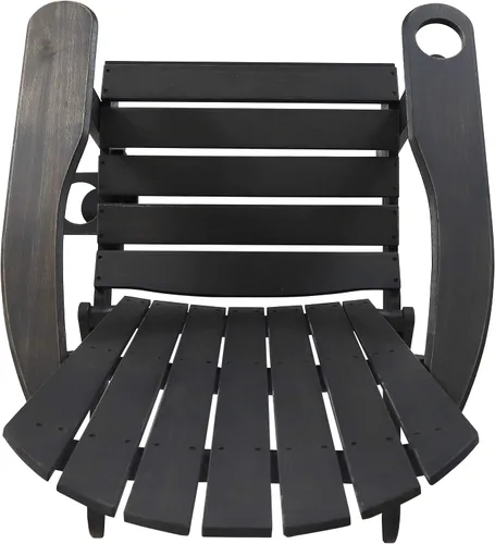 Miniatura 9 de Christopher Knight Home Christine - Silla plegable Adirondack de madera de acacia para exteriores, color gris oscuro