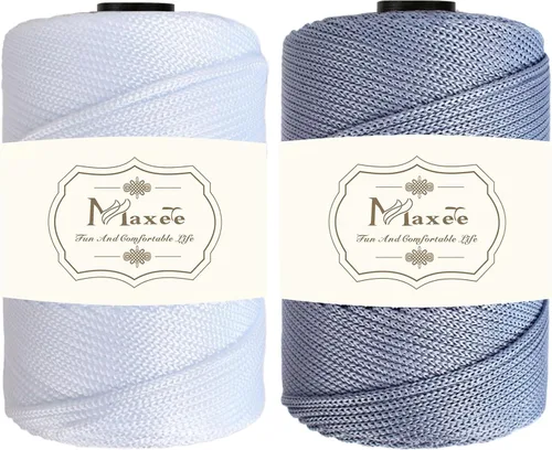 Miniatura 61 de Cordón de macramé premium de poliéster 3 mm × 218 yardas, cordón de macramé 100% polipropileno de 3 mm, ideal para crochet, colgadores de pared, 30
