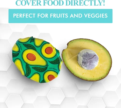 Miniatura 5 de Meli Wraps - Rollo de cera de abeja reutilizable, envolturas de cera de abejas sin residuos para cubrir alimentos, rollo de cocina