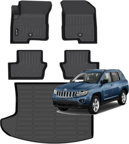 Miniatura 83 de Juego completo de tapetes de auto para todo tipo de clima, revestimiento automotriz para piso y maletero