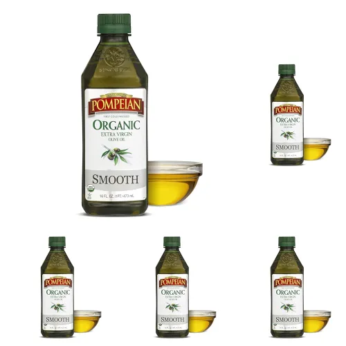 Miniatura 15 de Pompeian USDA - Aceite de oliva virgen extra orgánico robusto, primero prensado en frío, sabor de cuerpo completo, perfecto para aderezos
