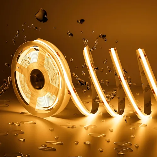 Miniatura 9 de PAUTIX Tira de luz LED COB de 5mm 16.4 pies/5m 2700K Blanco cálido 504 LEDs/m, 5000 lm CRI90+ Súper brillante DC24V Cinta LED flexible para gabinete