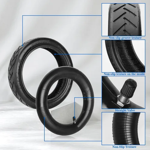Miniatura 3 de Tubo de neumático de scooter de 8.5 pulgadas, ruedas de repuesto de scooter eléctrico de 8 1/2 x 2 y tubo interior, 50/75-6.1 compatible con Xiaomi