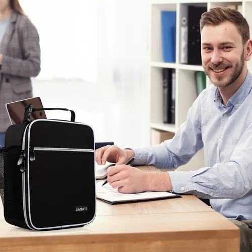 Miniatura 7 de Bolsa de almuerzo, caja de almuerzo aislada duradera, bolsa tipo tote reutilizable para adultos, bolsa de almuerzo para hombres, mujeres, adultos