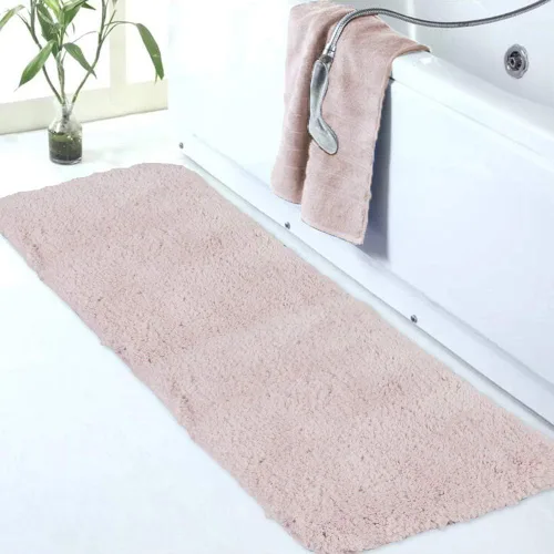 Miniatura 24 de Walensee Alfombra de baño antideslizante (16 x 24 pulgadas, color rubor) absorbente de agua, microfibra suave, lavable a máquina, alfombra de baño