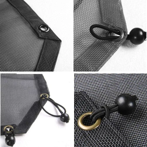 Miniatura 5 de JeCar Parasol de malla de longitud completa, parte superior de bikini, protección UV para Jeep Wrangler JL JLU de 4 puertas 2018-2023 (negro liso)